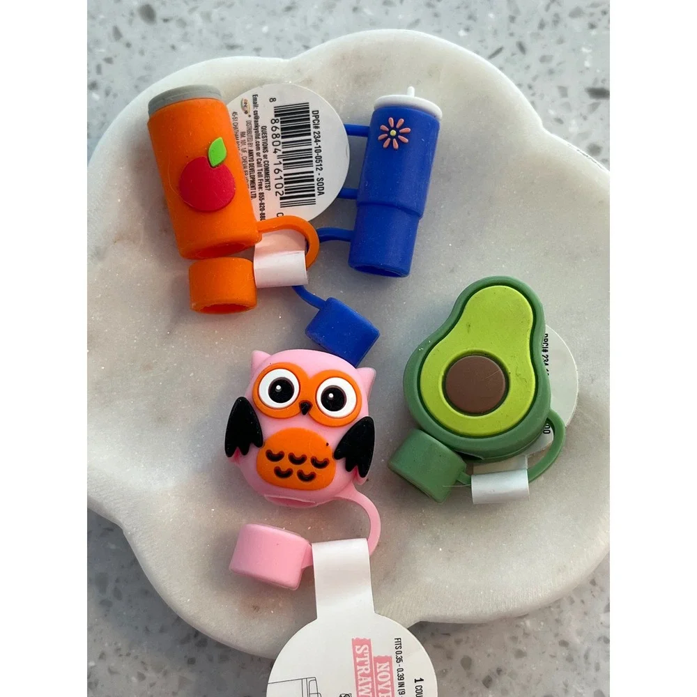 Set of Four‎ Target Bulleye's Playground Straw Toppers