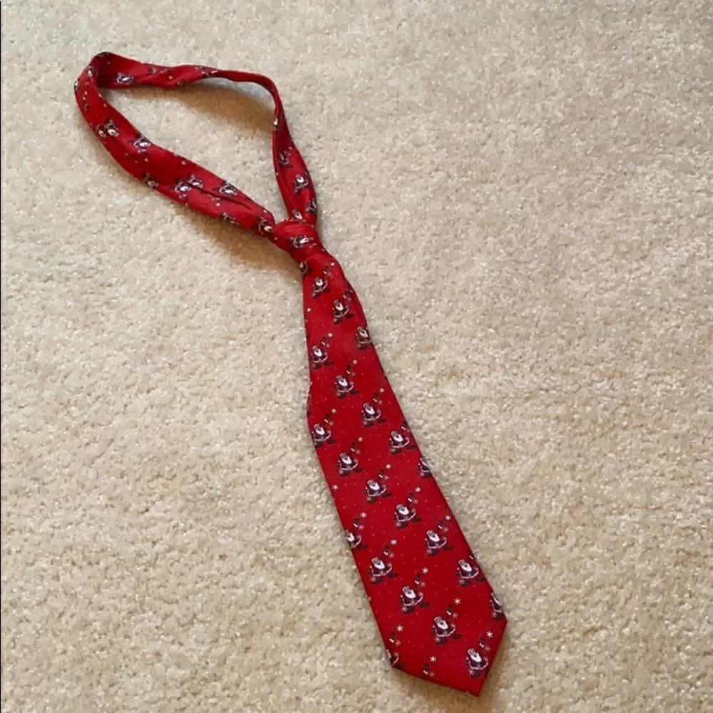 Dockers red tie 8 & under