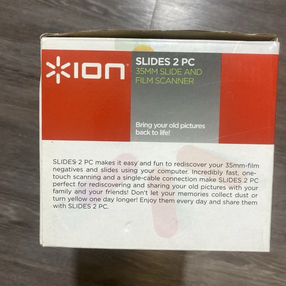 ION Slides 2 PC 35mm Slide and Film Scanner New In Box‎