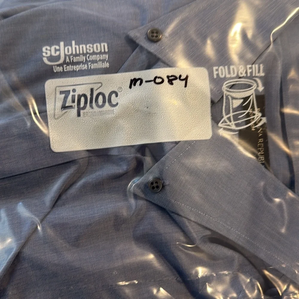 Banana Republic 100% Cotton Long Sleeve Button‎ Down Collar Shirt Blue XL EUC