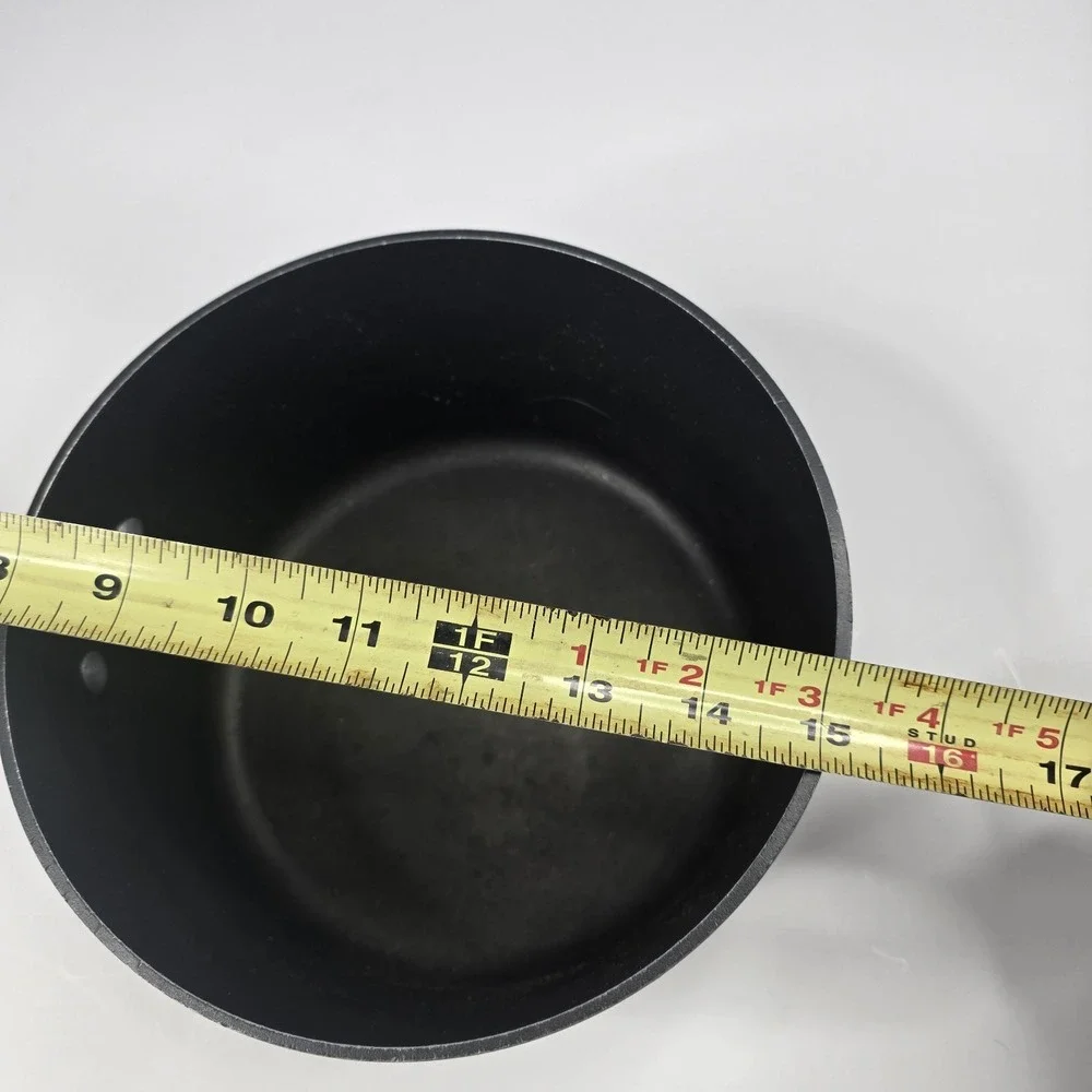 Vintage GHC MAGNALITE POT/PAN 3 Quart, 3 Liters Long Handle, Aluminum, USA Black