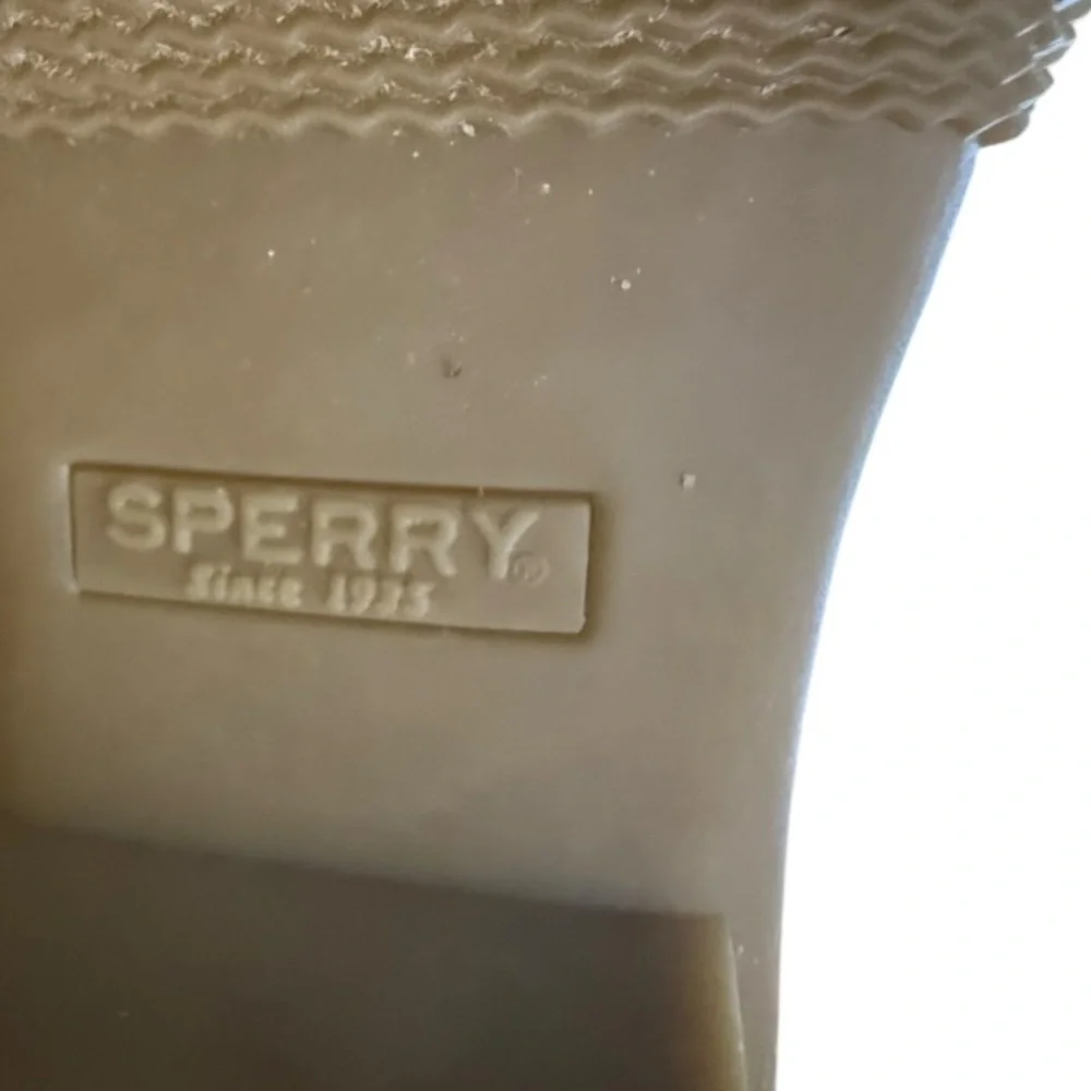 Sperry Saltwater Plaid Wool‎ Duck Boot, Pink, Size 5