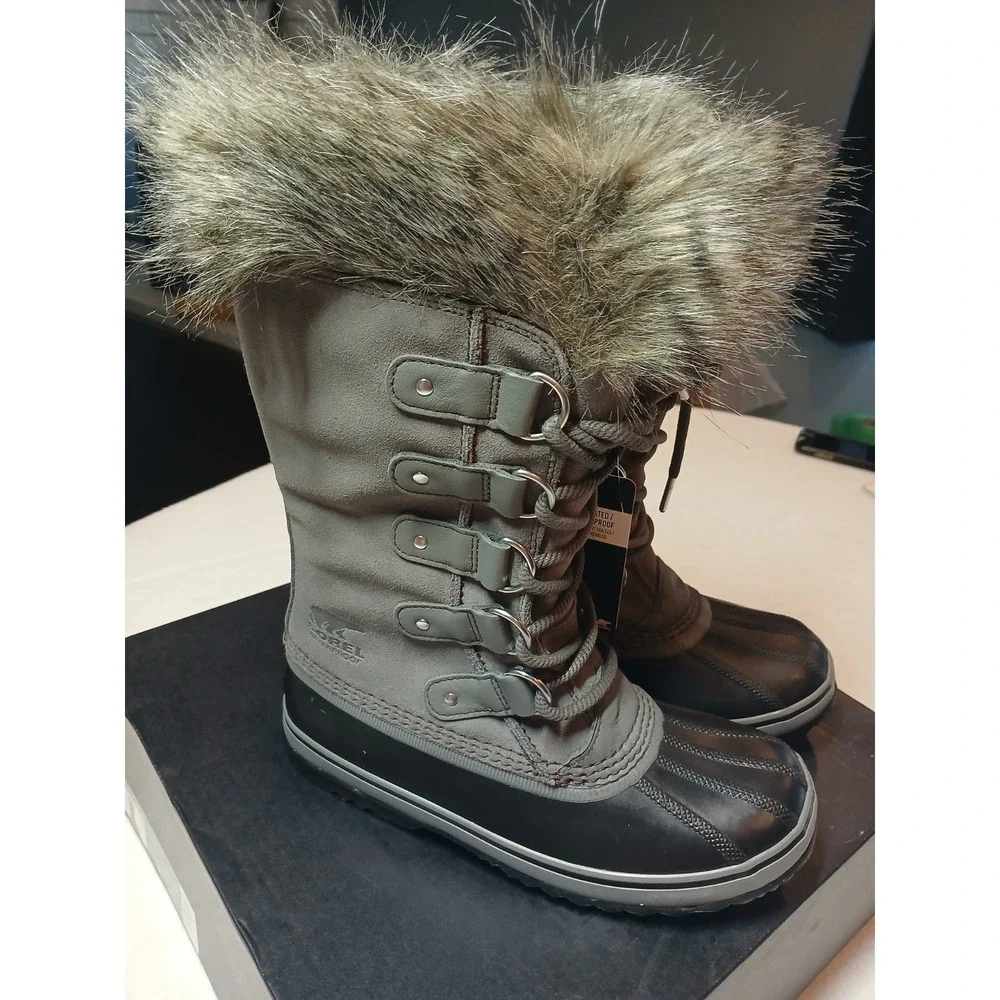 Sorel Joan of Arctic Women's Winter Boots Waterproof, Size 8-‎ Quarry/Black