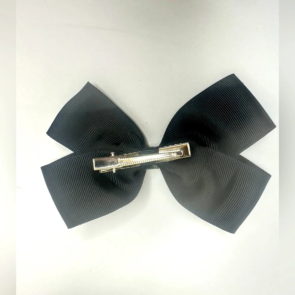 Black & Neutral Animal Print Hair Accessories 9 Hair Scrunchies & 1 Black Bow