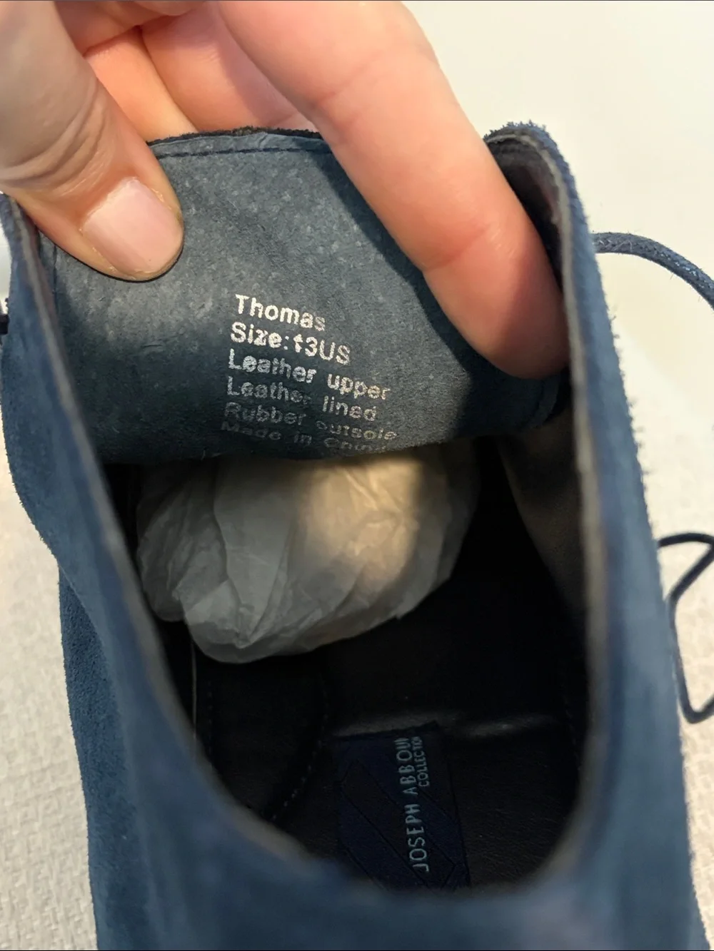 Joseph Abboud suede chukka