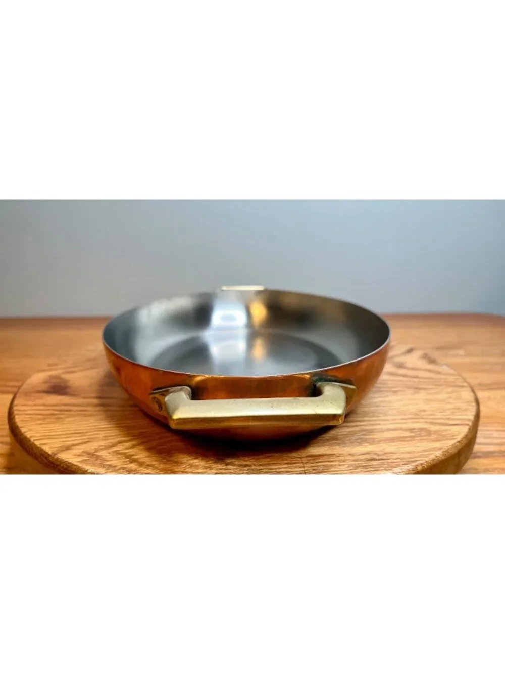 Vintage  Paul Revere Ware 12 inch  Copper Double Handle Oval Au Gratin Pan/ Fish