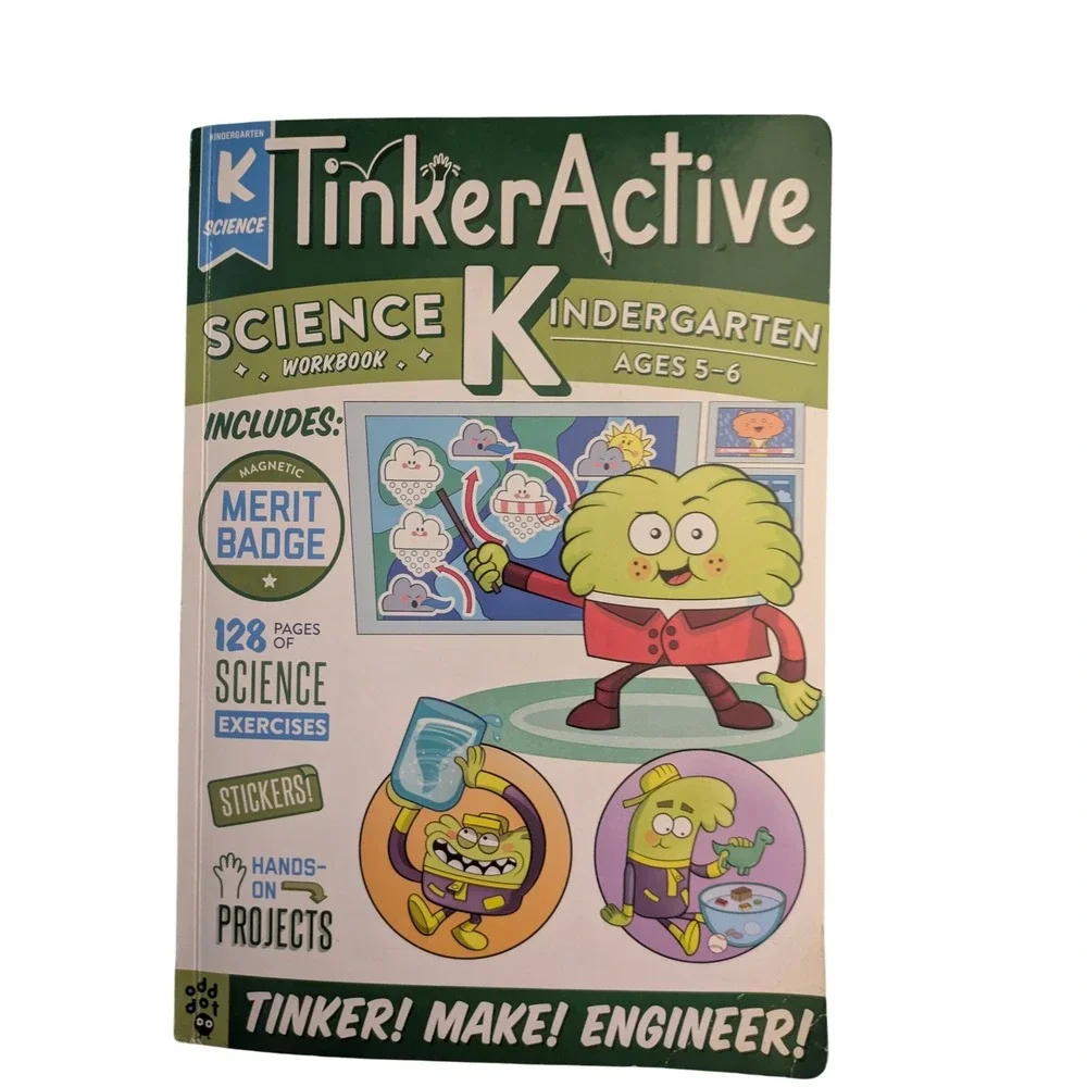 TinkerActive Science Kindergarten Workbook Ages 5-6 STEM‎ Odd Dot 9781250307248