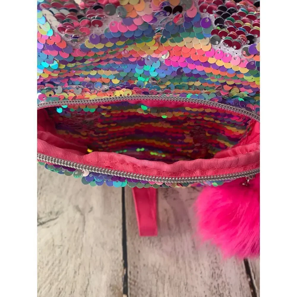 JUSTICE Girl’s Flip Sequin Initial “G” Mini Backpack