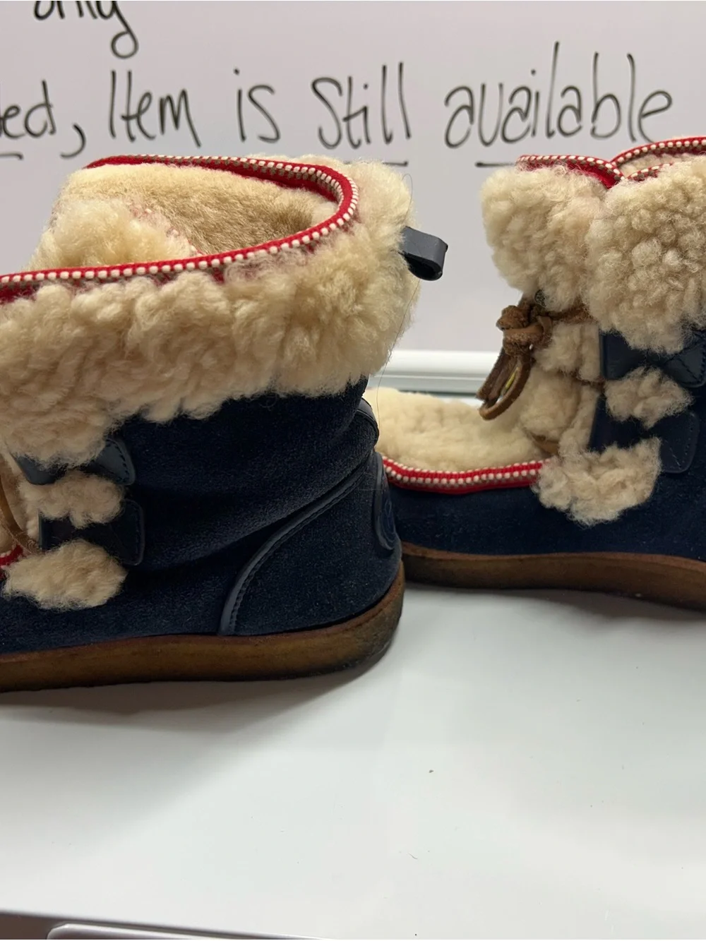 Tory Burch cozy shearling