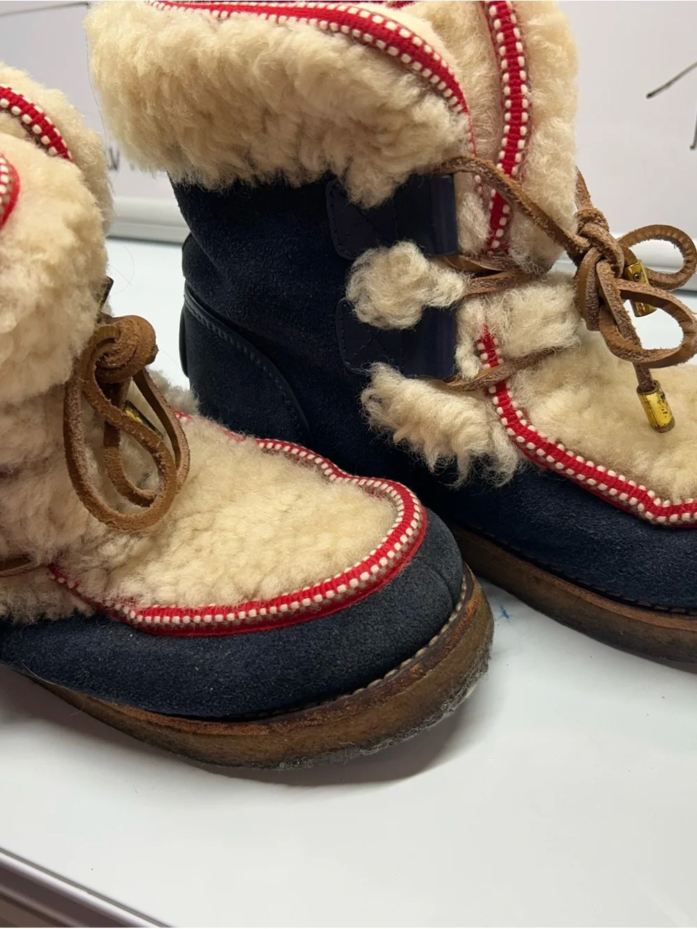 Tory Burch cozy shearling