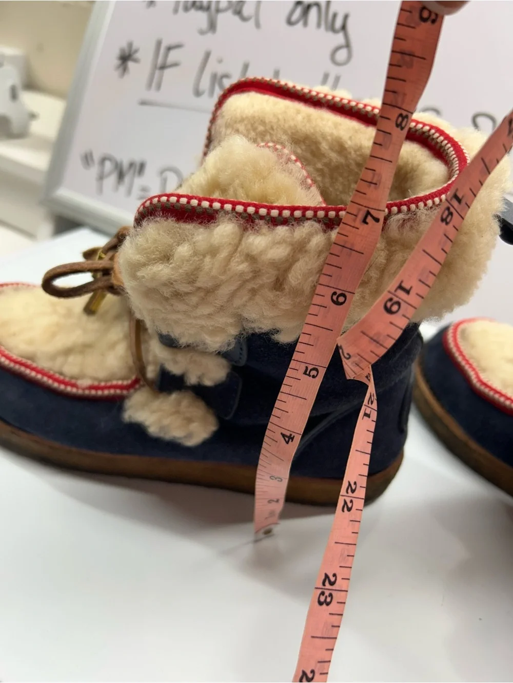 Tory Burch cozy shearling