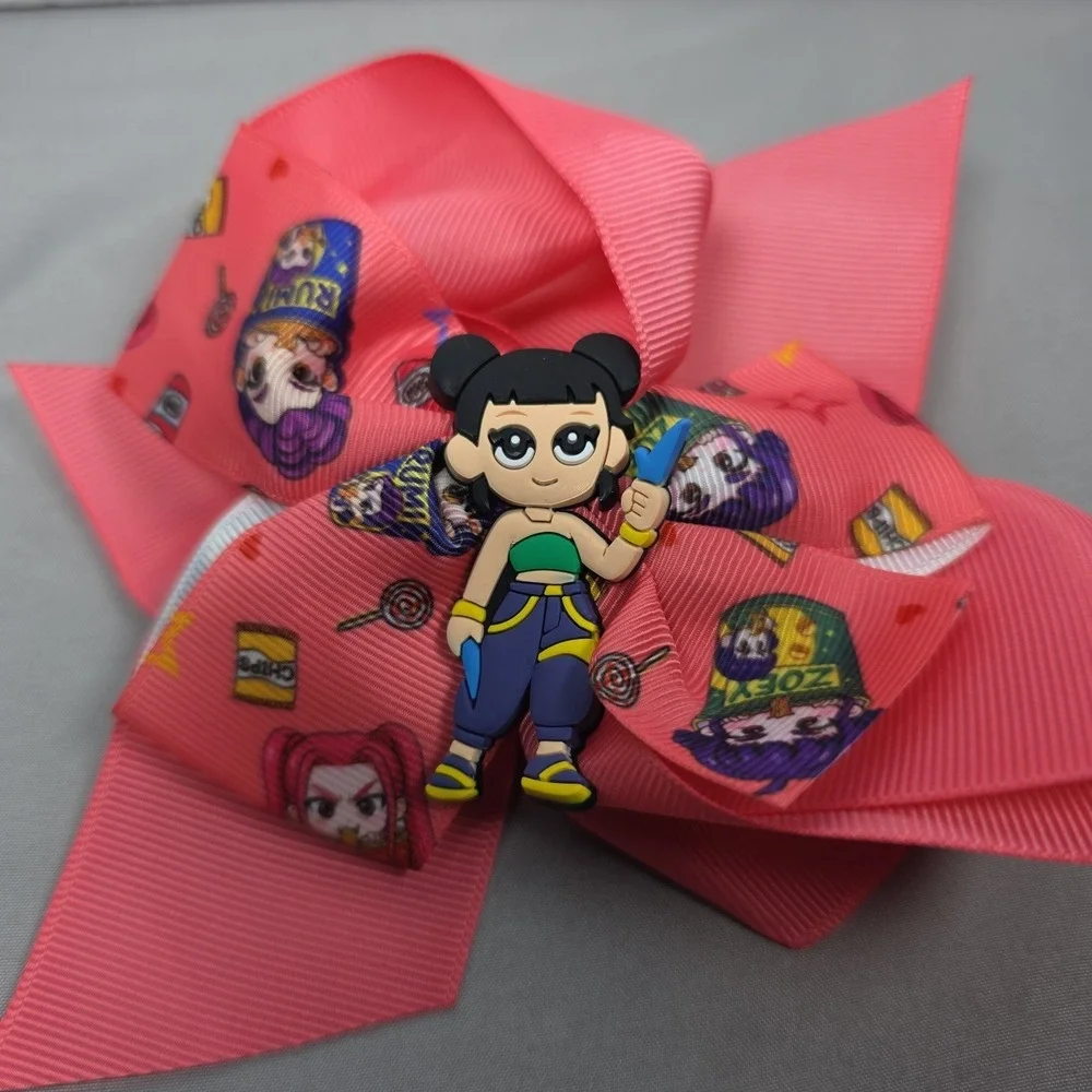 Kpop Demon Hunters Huntrix Inspired Hair Ribbon Bow NEW