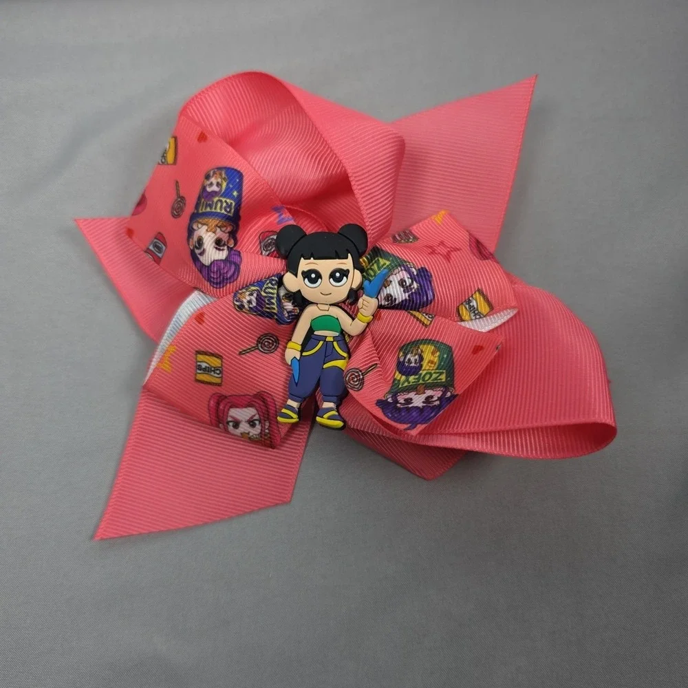 Kpop Demon Hunters Huntrix Inspired Hair Ribbon Bow NEW