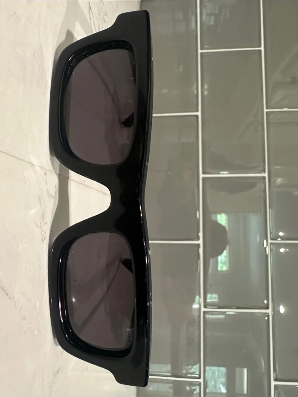 RHUDE lightning retro sunglasses - classic black