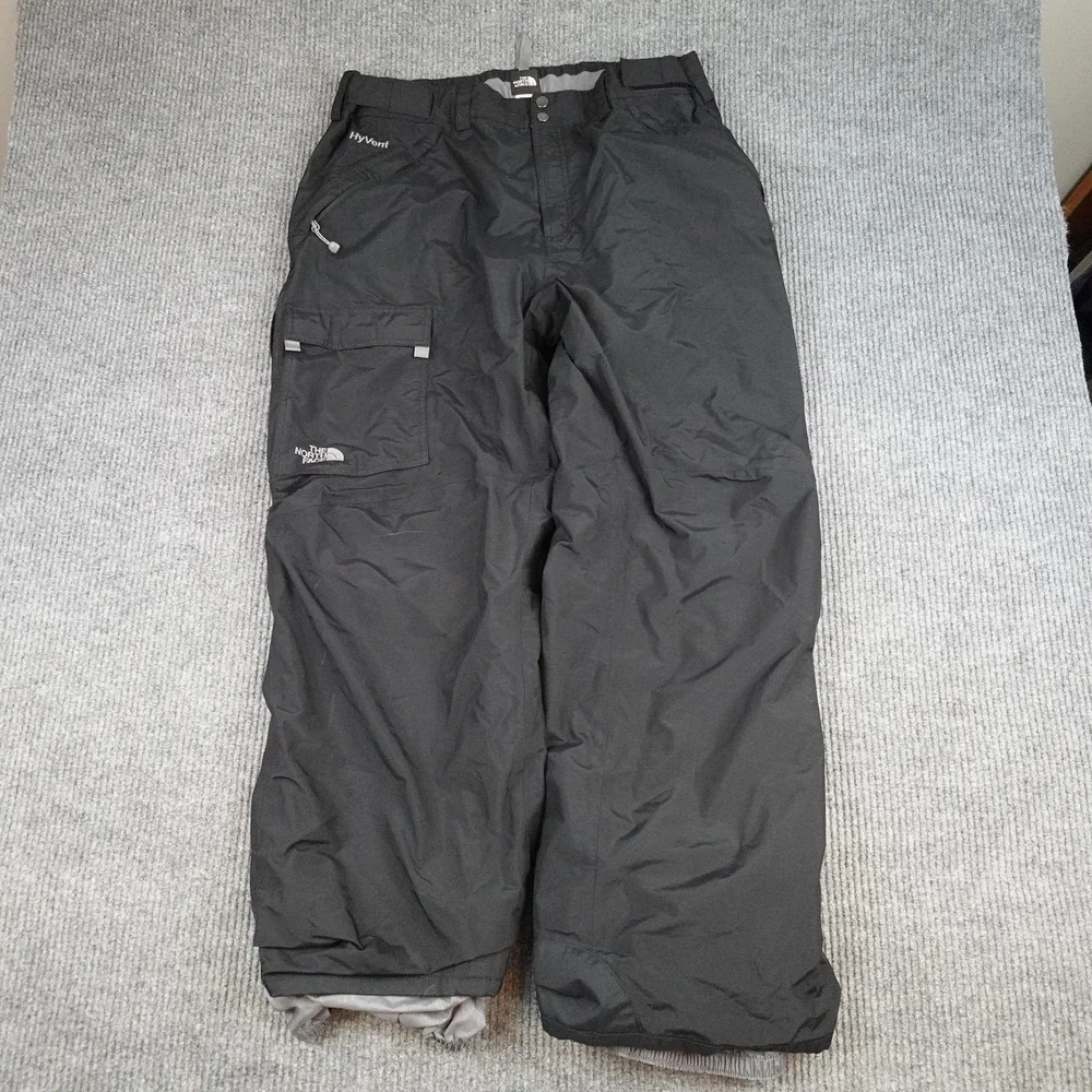 The North Face HyVent Snow Pants Mens 2XL Black Waterproof Ski Snowboard