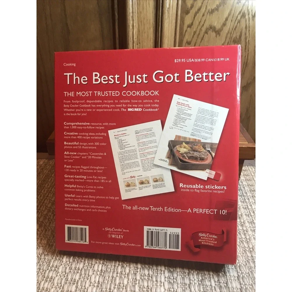Betty‎ Crocker Cookbook New Edition Tenth Edition Cooking