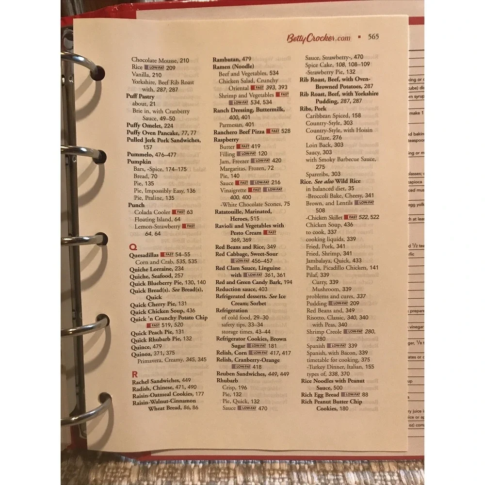 Betty‎ Crocker Cookbook New Edition Tenth Edition Cooking