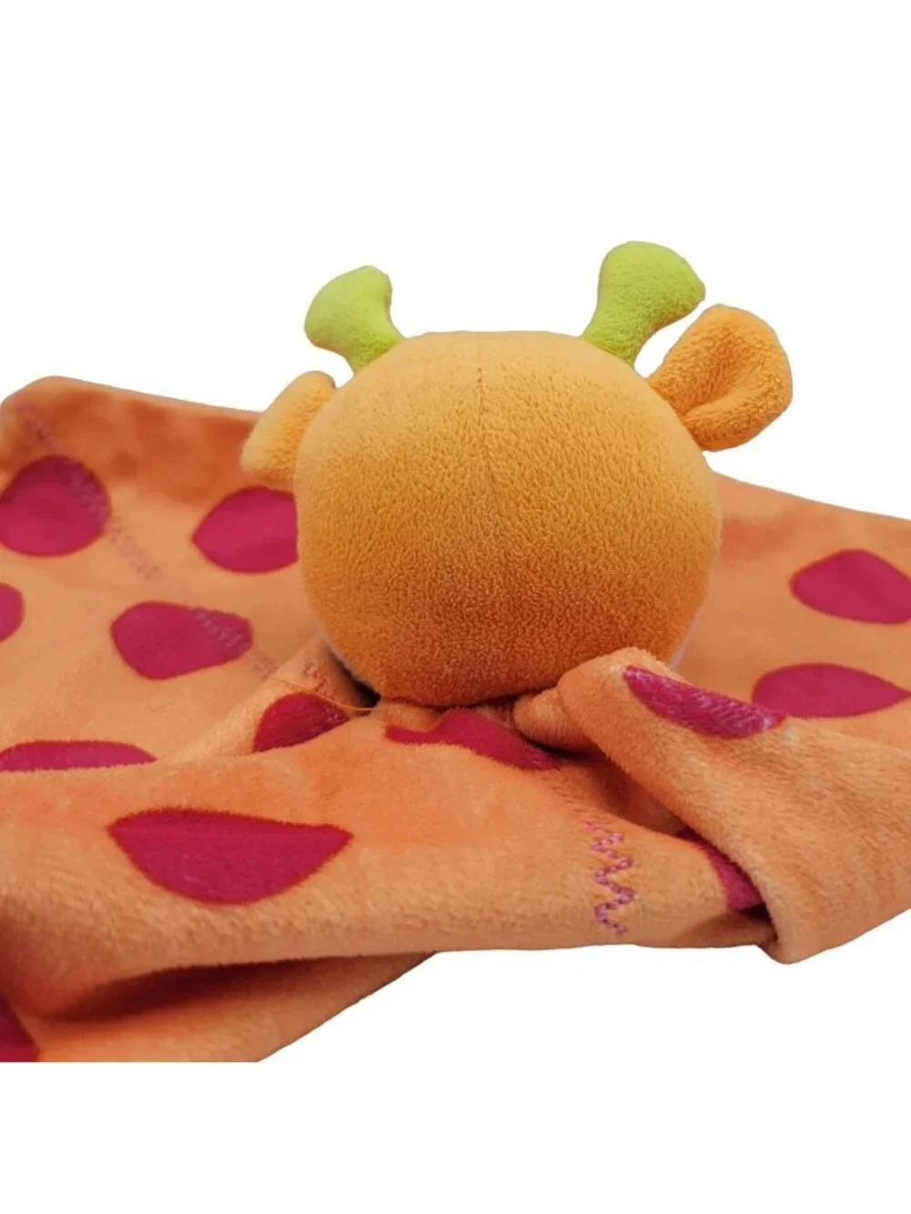 Carter's Giraffe Pink Dots Lovey Plush Orange 12