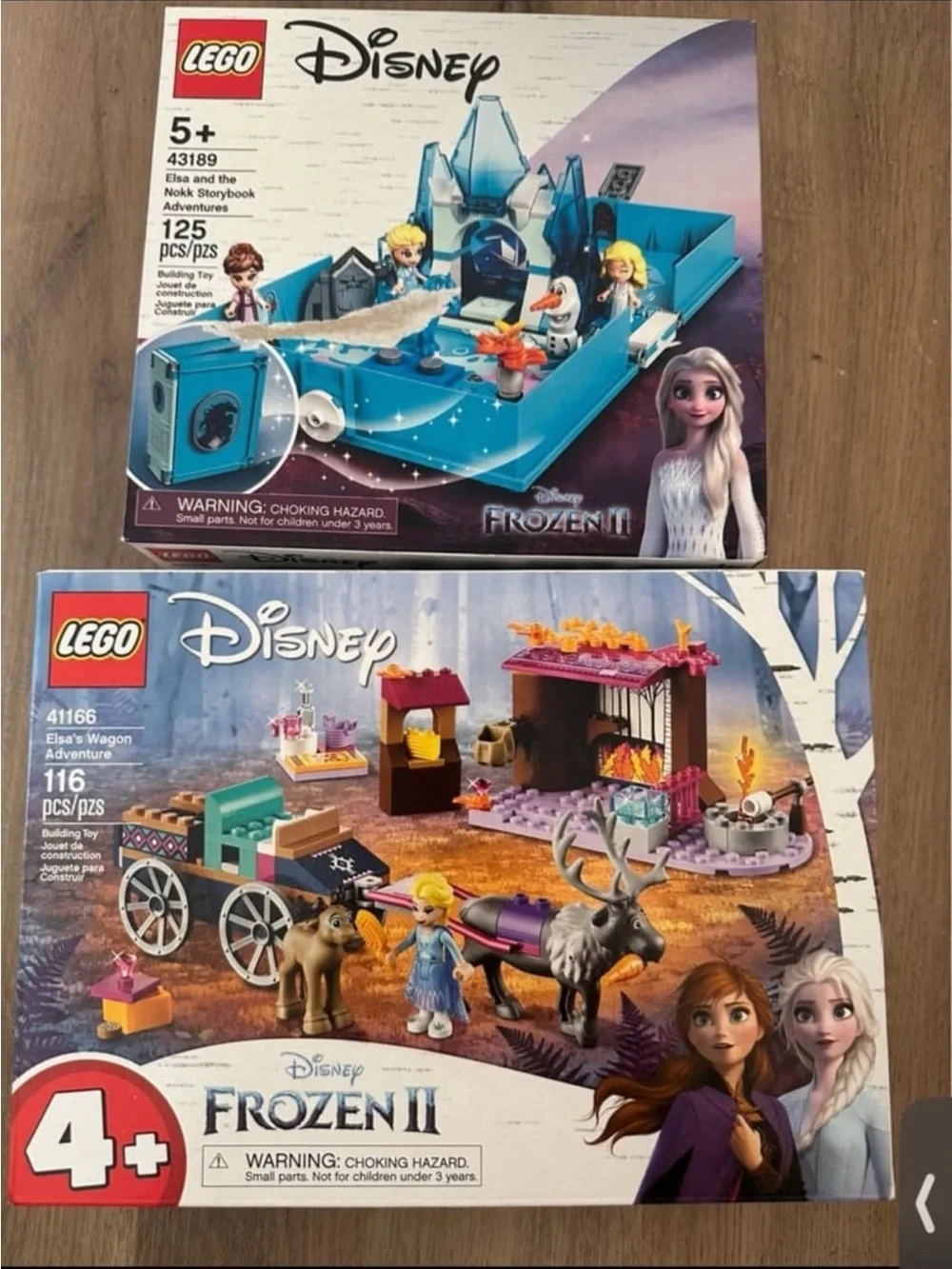 Lego Disney Frozen II Sets in Teal, Purple, Pink, White and Brown