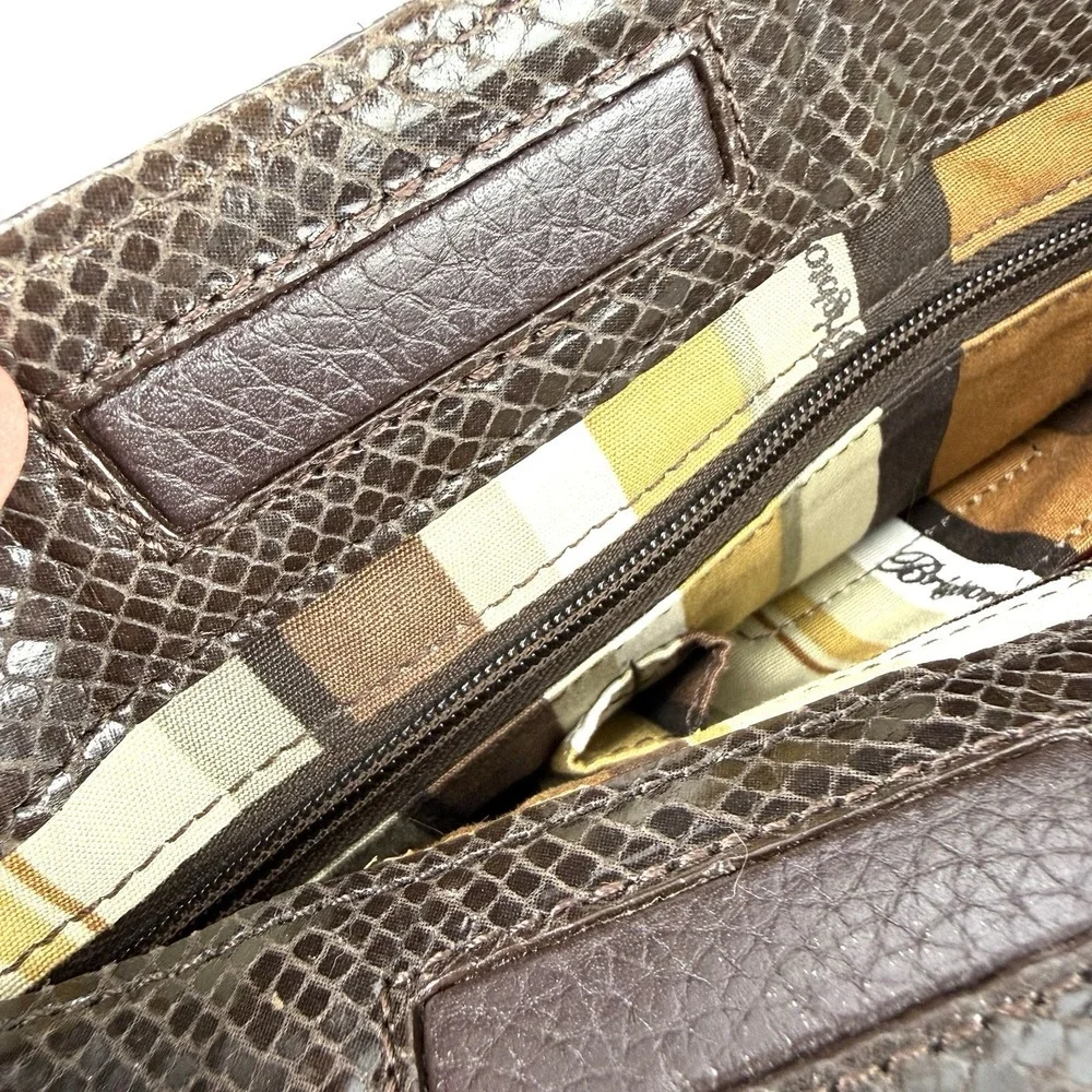 Brighton embossed snakeskin