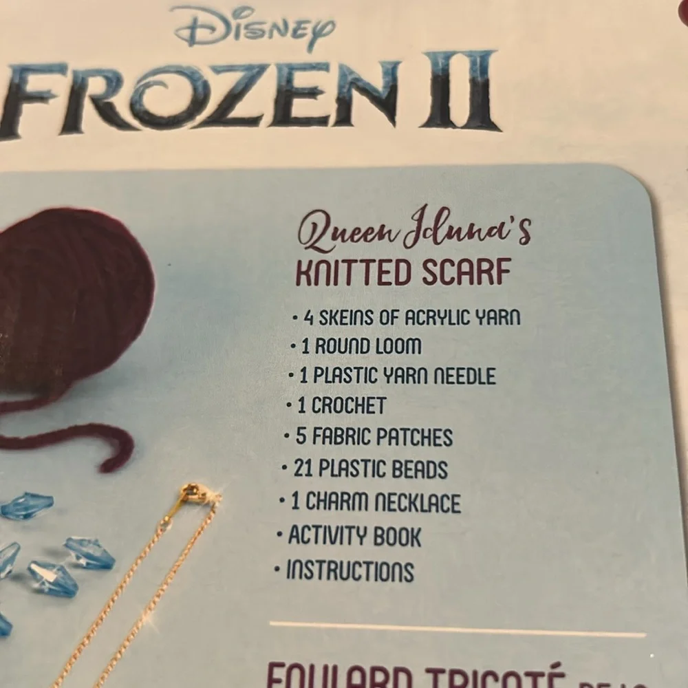 FROZEN II Queen Iduna‘s knitted Scarf Make yourself Kit NEW