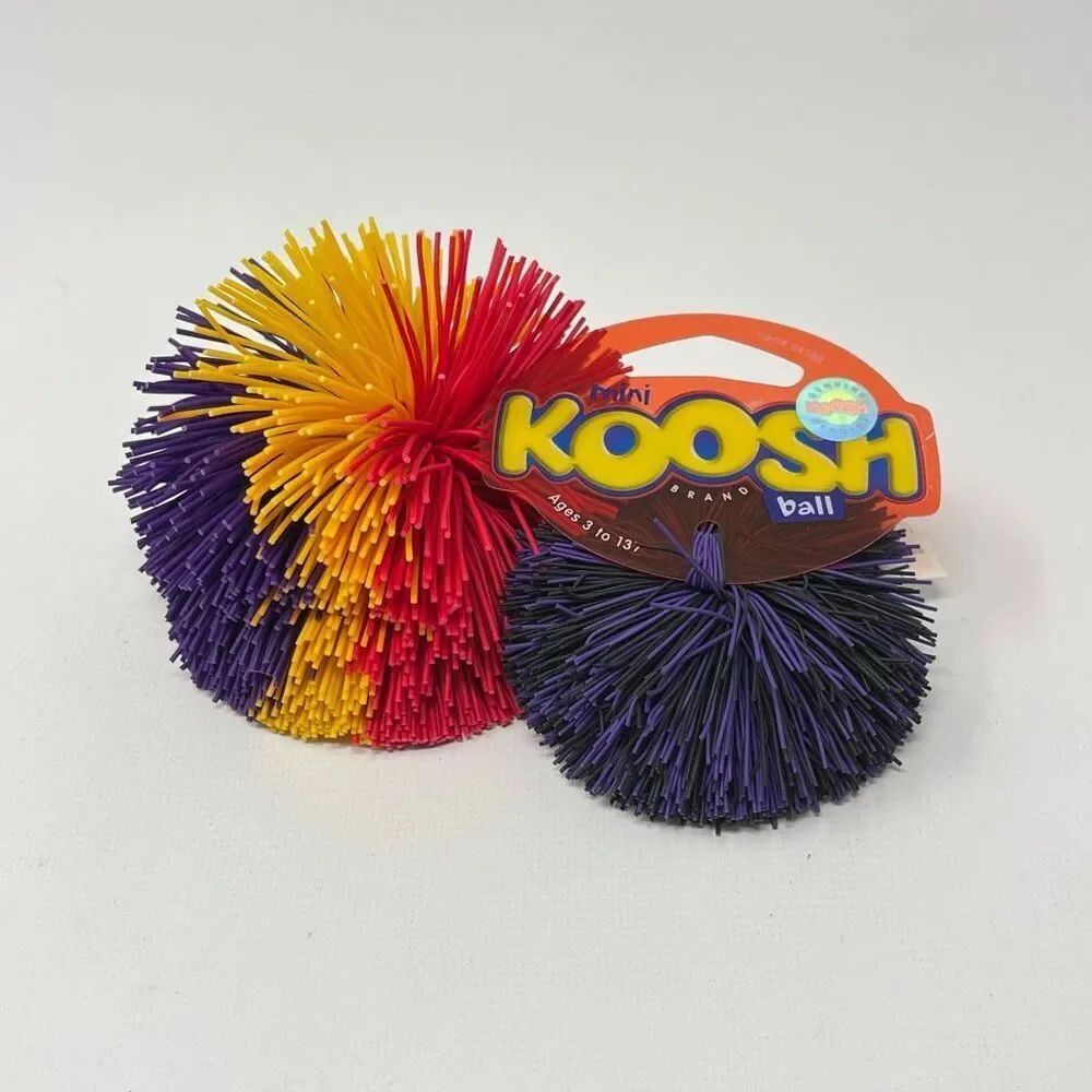 Koosh Silicone Ball Lot of 2 Balls Classic Fidget Toy for Kids Mini & Regular