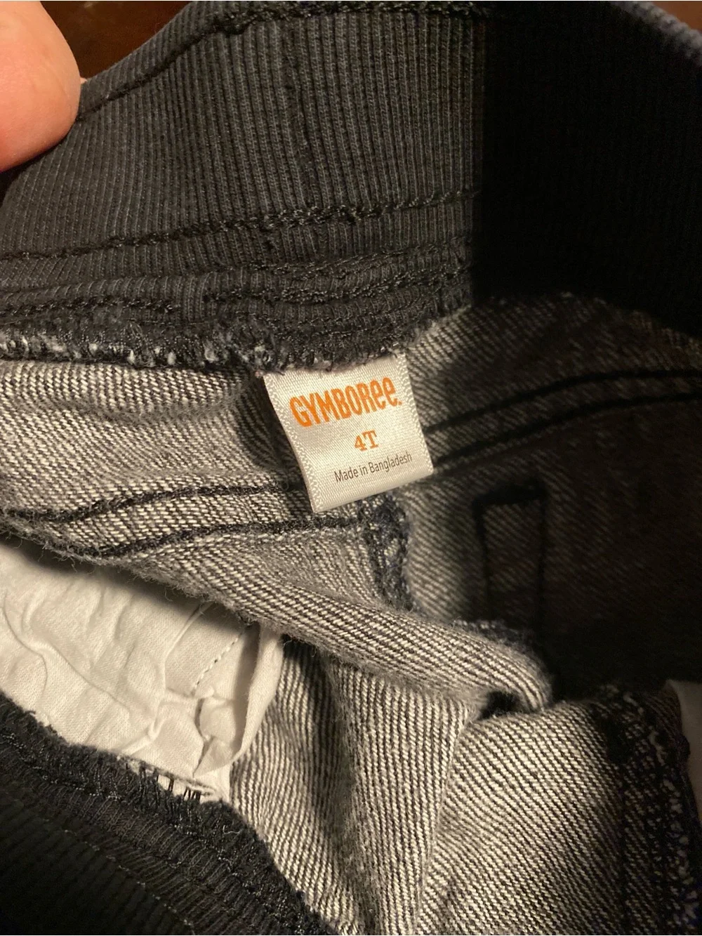 GYMBOREE Black and Gray Pull-On Jeans