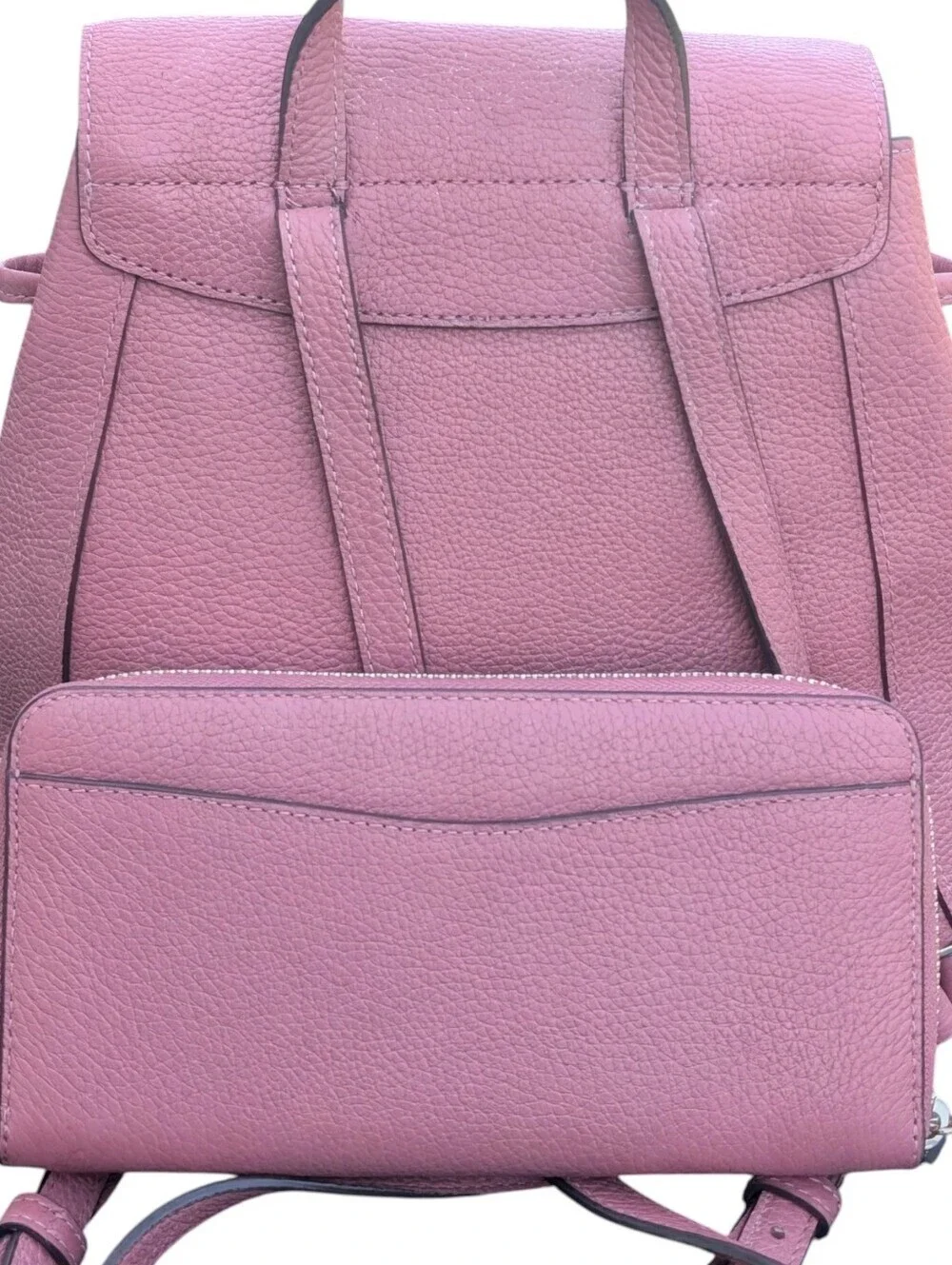 Kate Spade ♠️ NY Leila Med Flap pebbled leather Backpack & large Continental