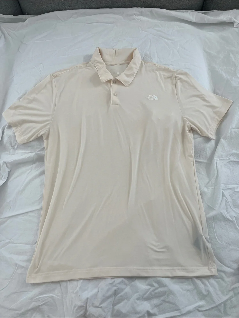 The North Face Men’s Polo Shirt - Pale Cream
