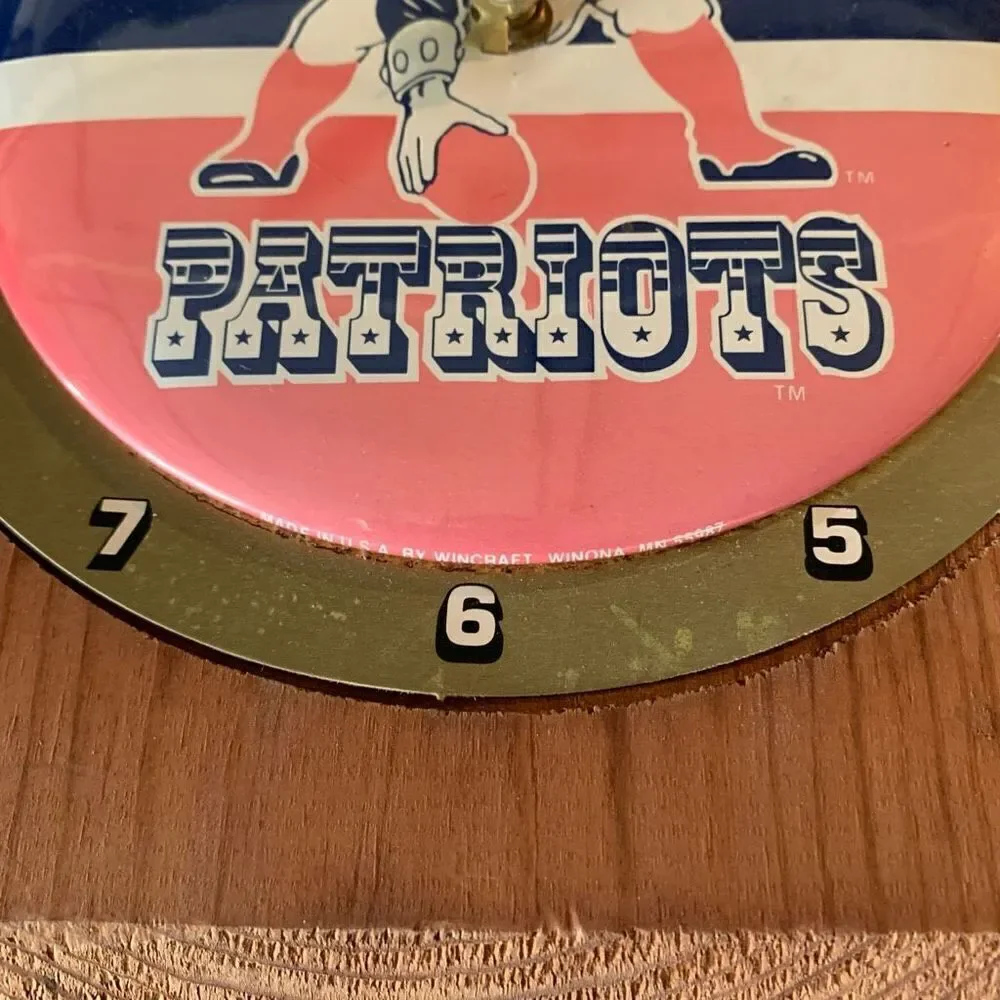 New England Patriots Clock-Minute Hand Missing