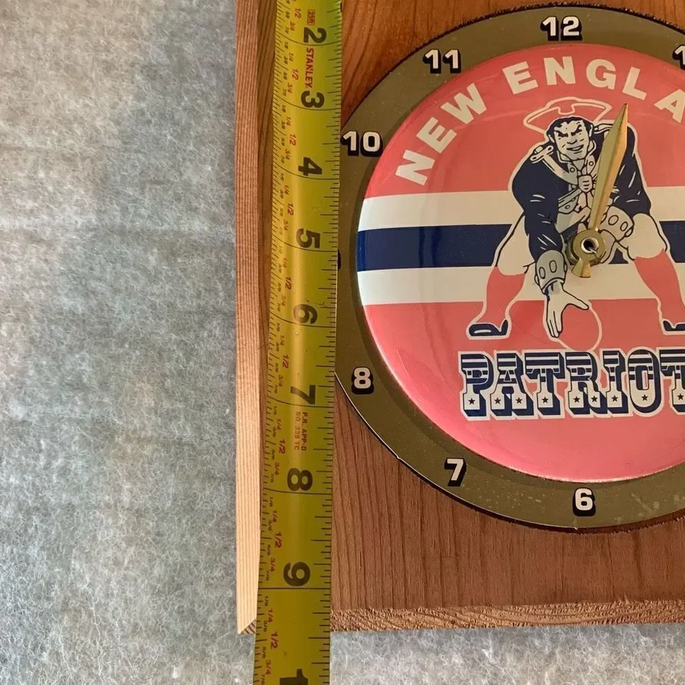New England Patriots Clock-Minute Hand Missing