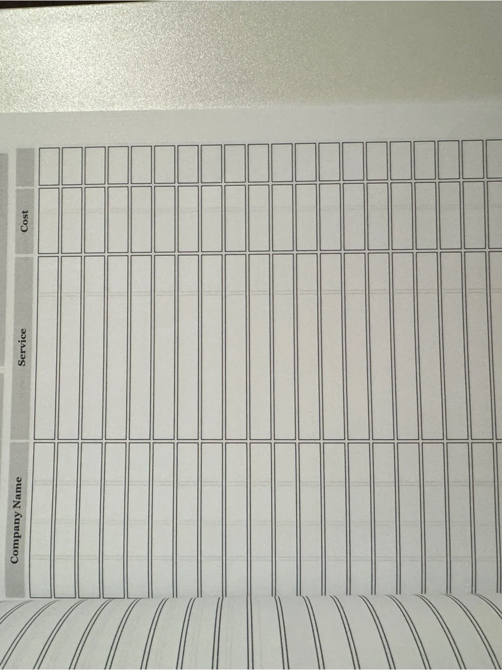 Event planning journal