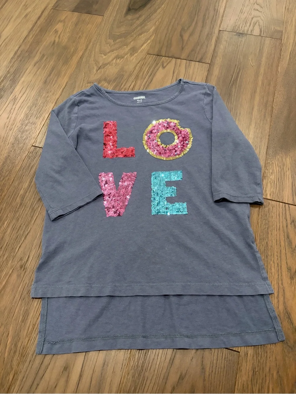 Gymboree Girls Gray Sequin 