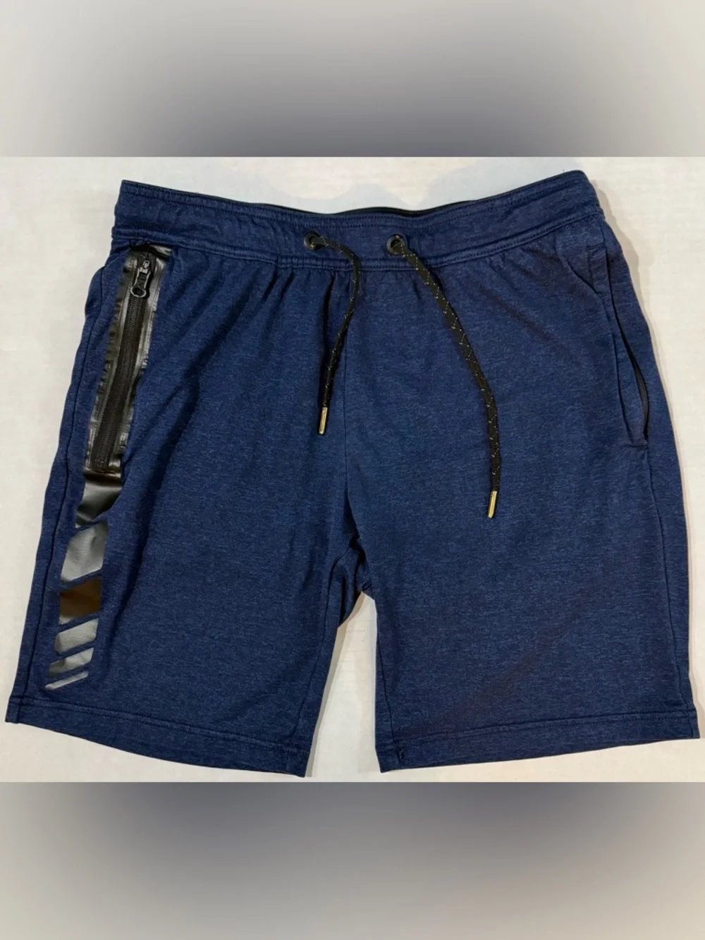 American Eagle AE Active Flex Athletic Shorts Heathered Navy Blue Size S