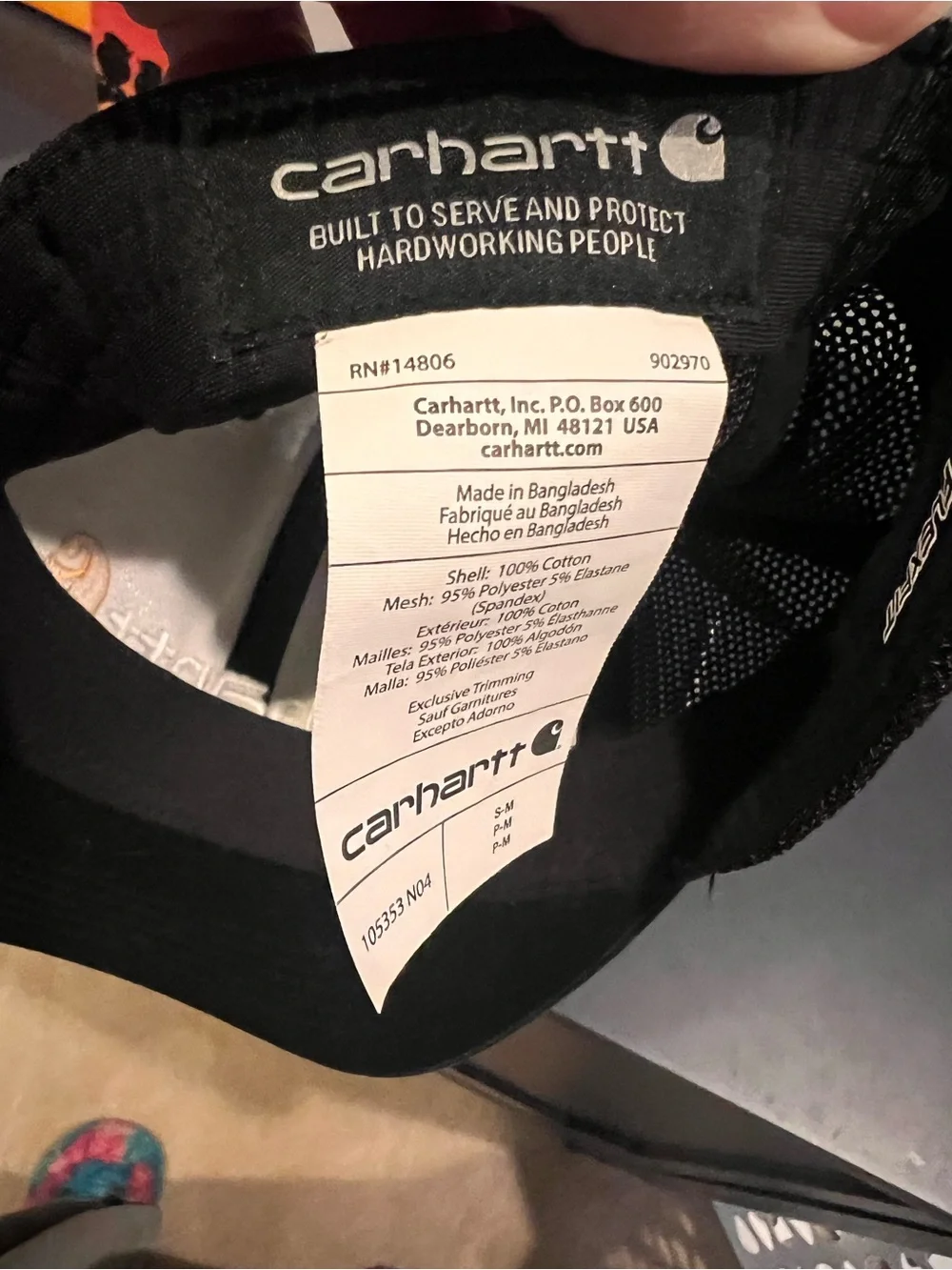 Carhartt structured cap