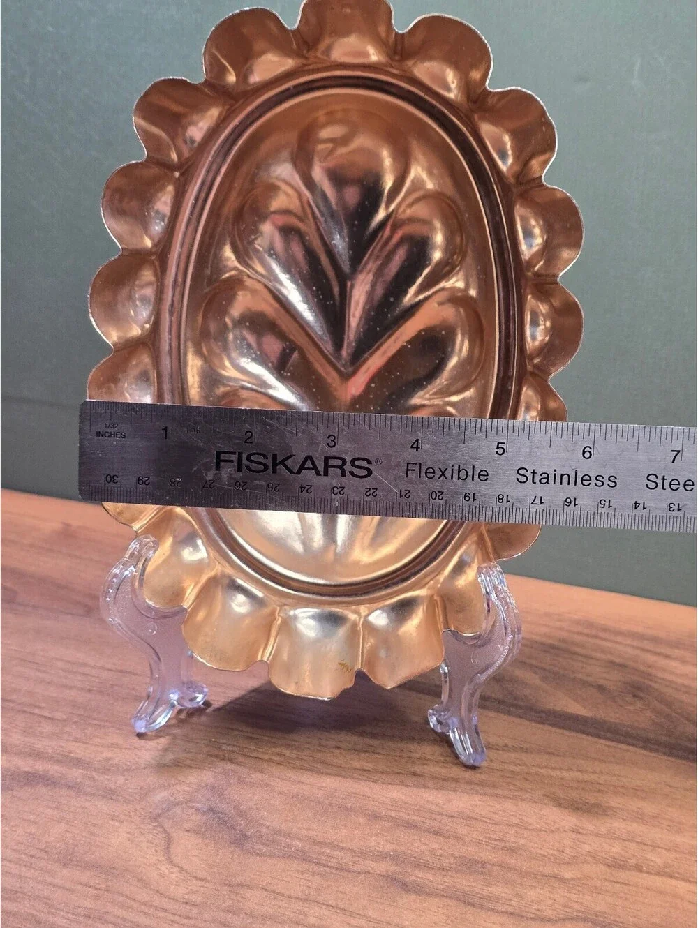 Vintage Copper Jello Mold Wall Hanging Kitchen Fruit Decor Sign