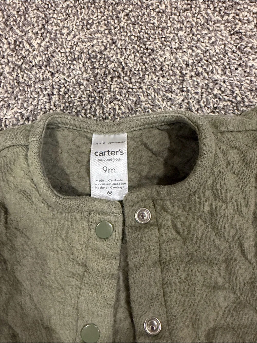 Carters quilted sleeveless