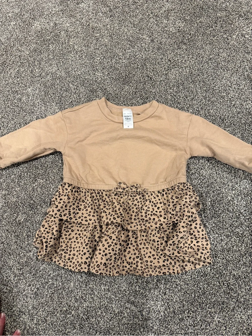 Carters 12M leopard dress