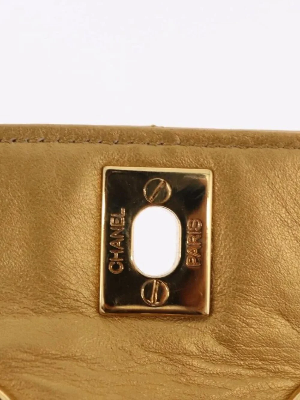 CHANEL brand	chanel color	gold