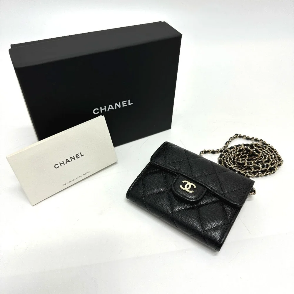 CHANEL black caviar