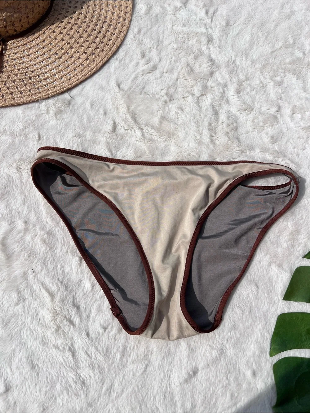 Victoria’s Secret Wrap Bikini Set Gray  Contrast Trim Y2K Halter Size Small