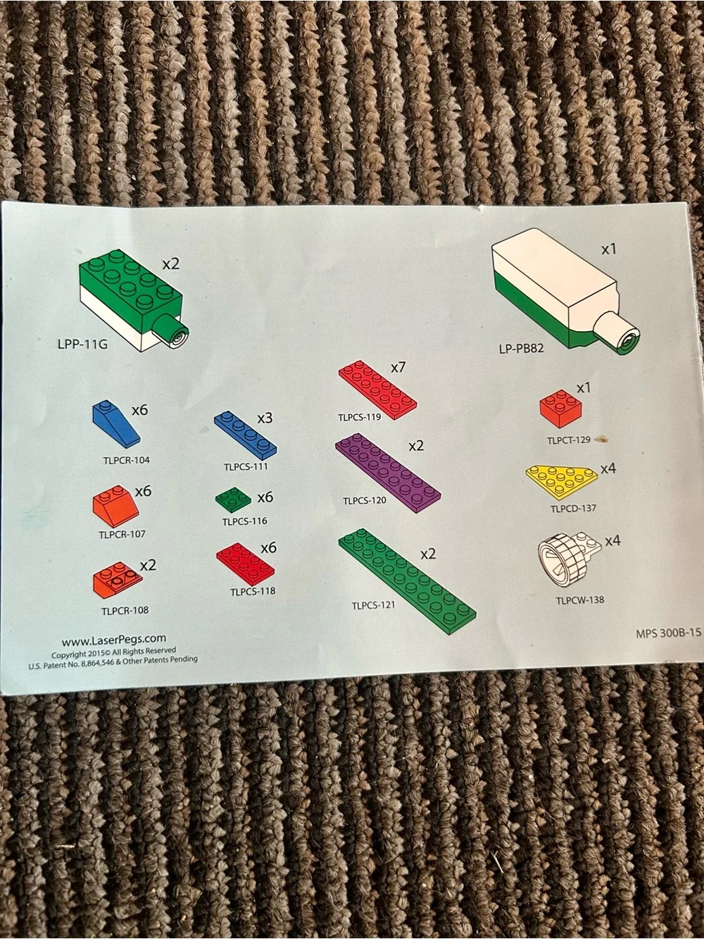 Laser Pegs from smoke