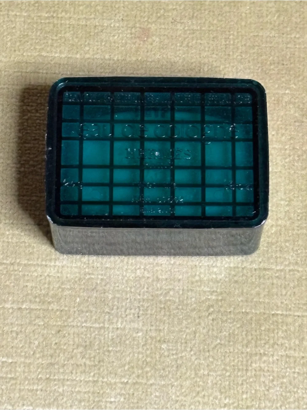 New HERMES Perfumed Soap Eau D'Orange Verte 0.8 oz Travel Size Paris Hard Case