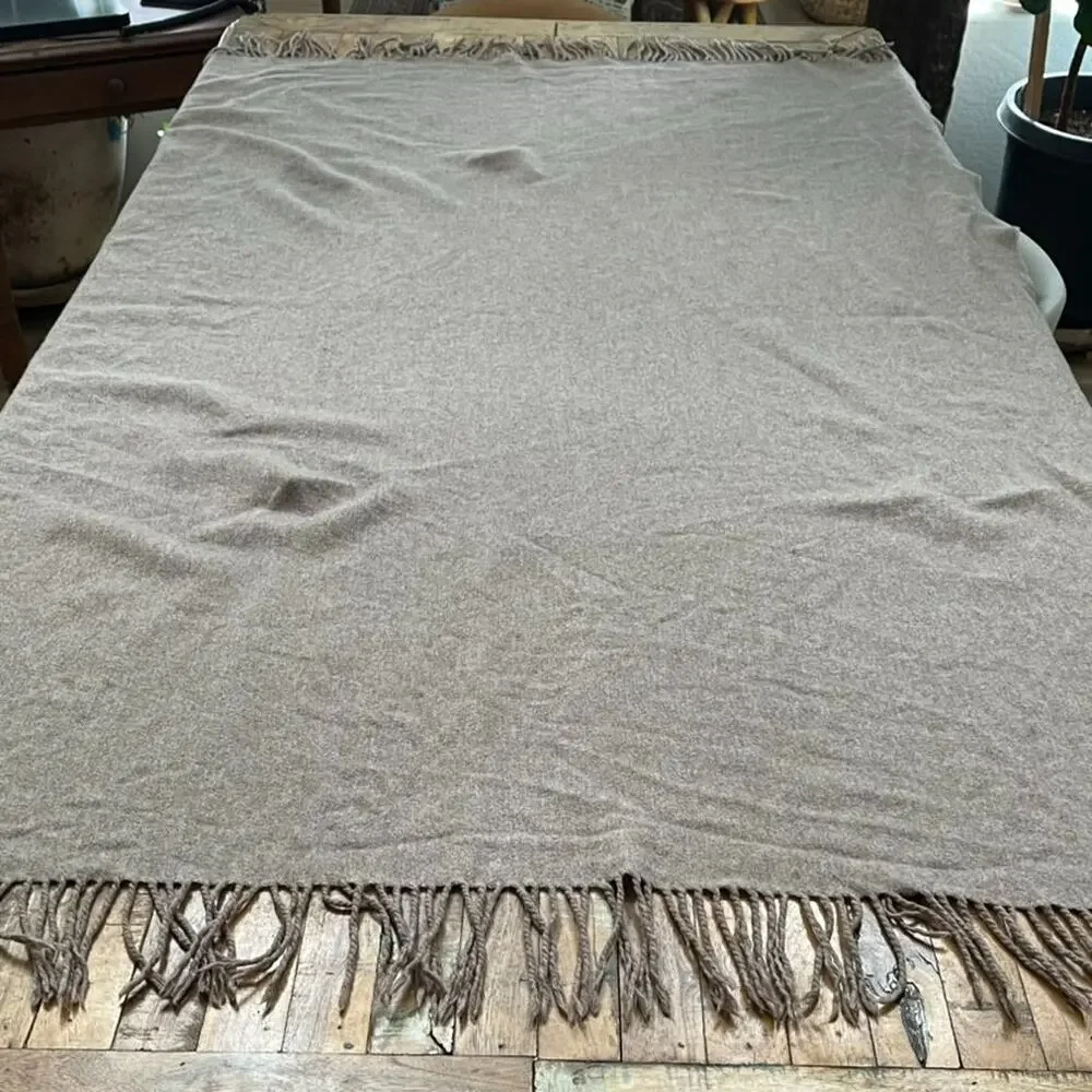 Unbranded taupe throw