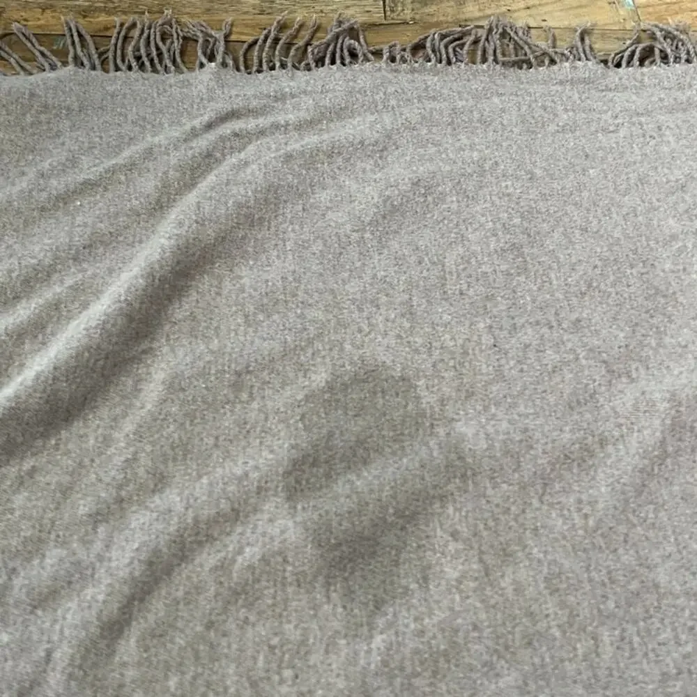 Unbranded taupe throw