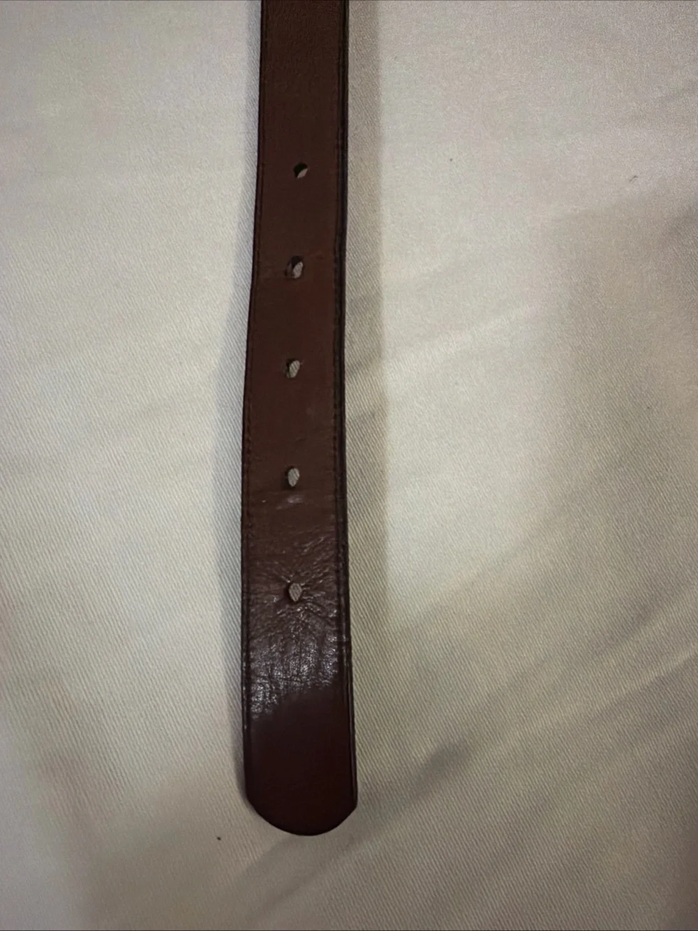 Vintage Pierre Cardin Gold and reversible Brown Black Logo Buckle Leather Belt