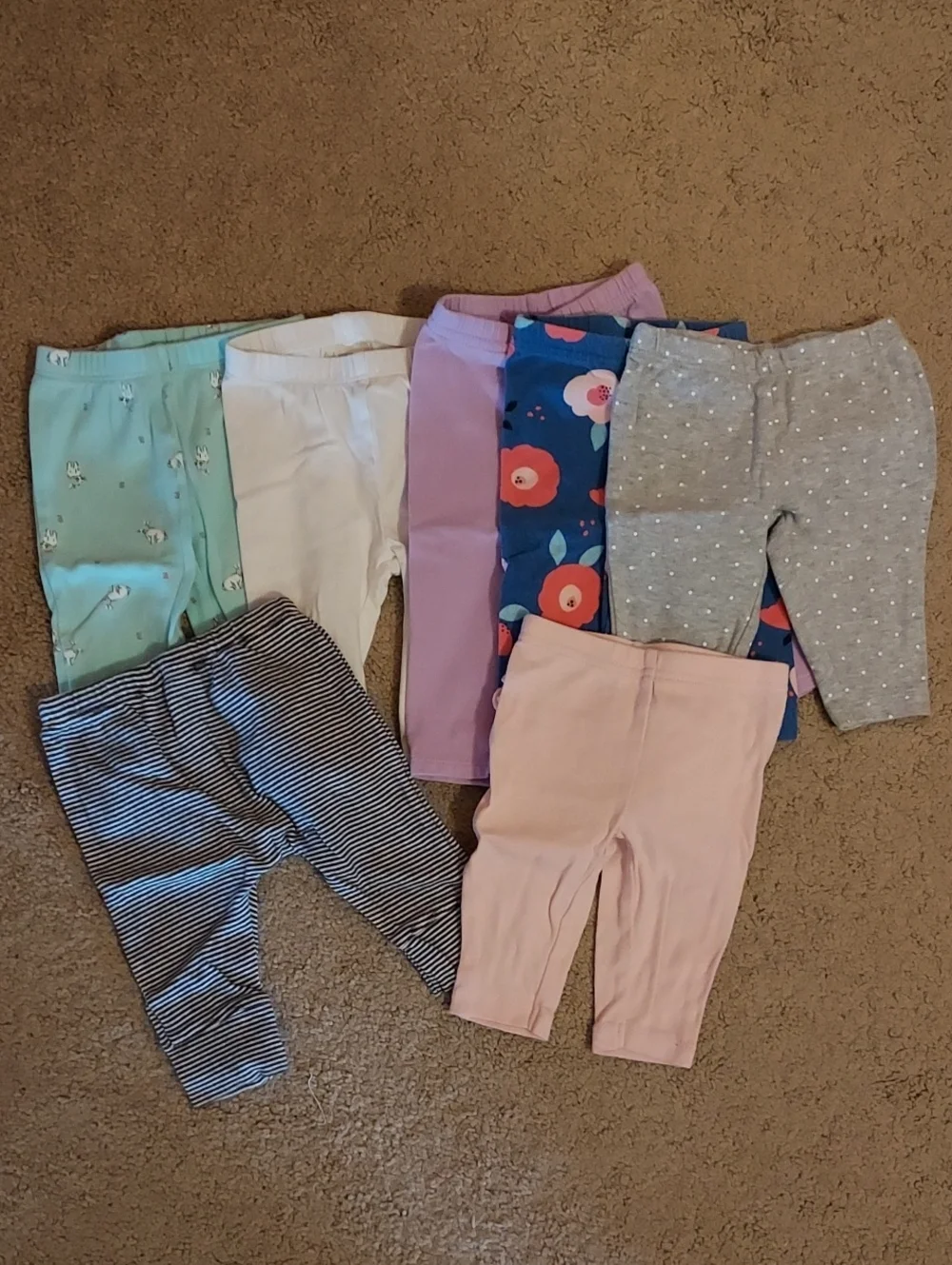 Lot Of 0-3M Girls Pants