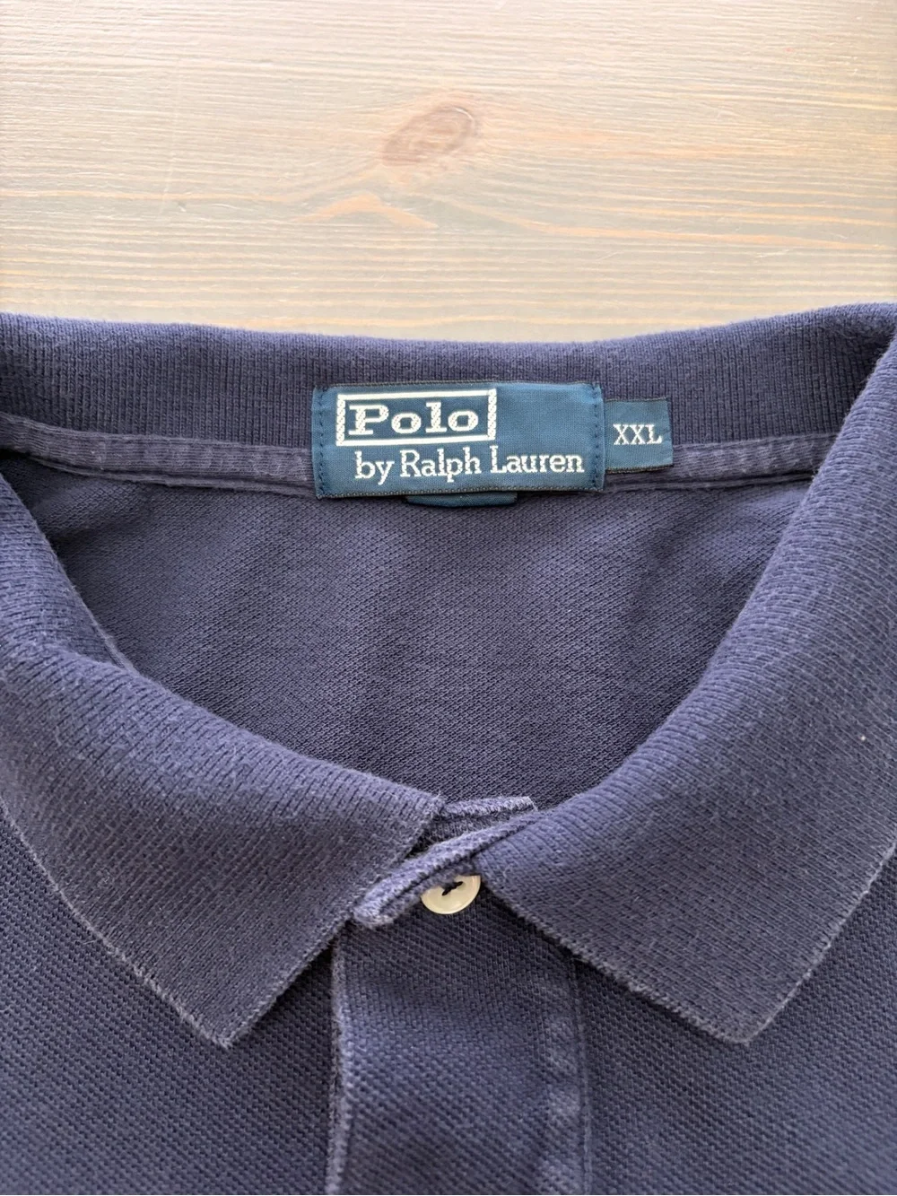 Ralph Lauren Long Sleeve Polo in Navy with Red Pony