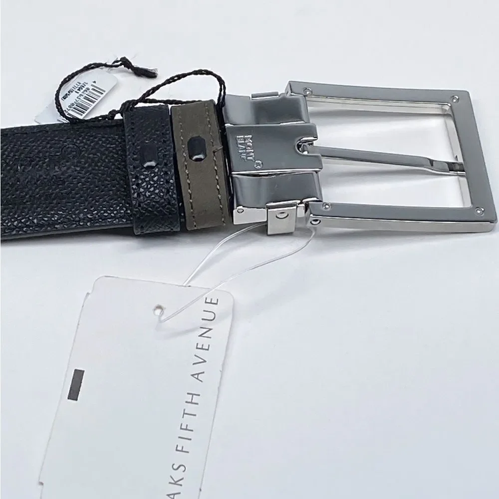 Montblanc Trapeze Adjustable & Reversible Leather Belt
