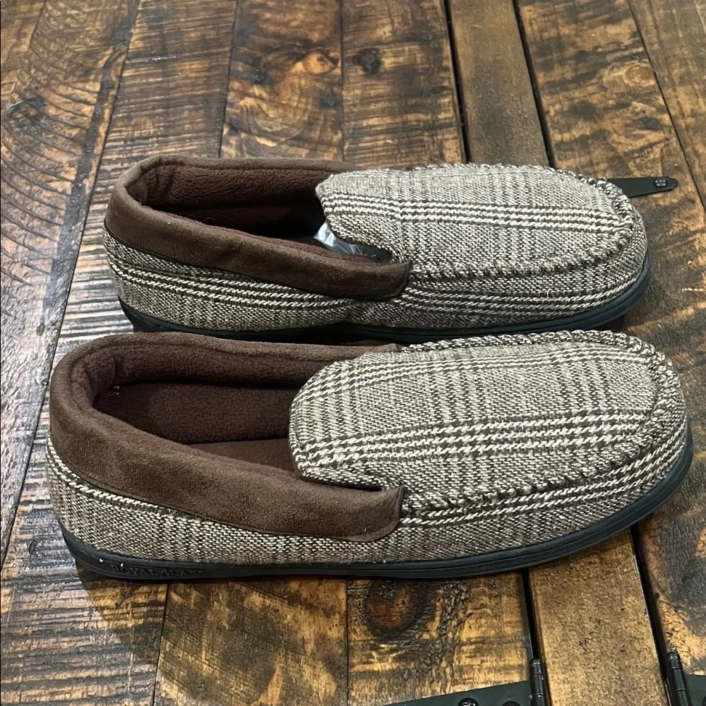Plaid Slip-On Loafer slippers